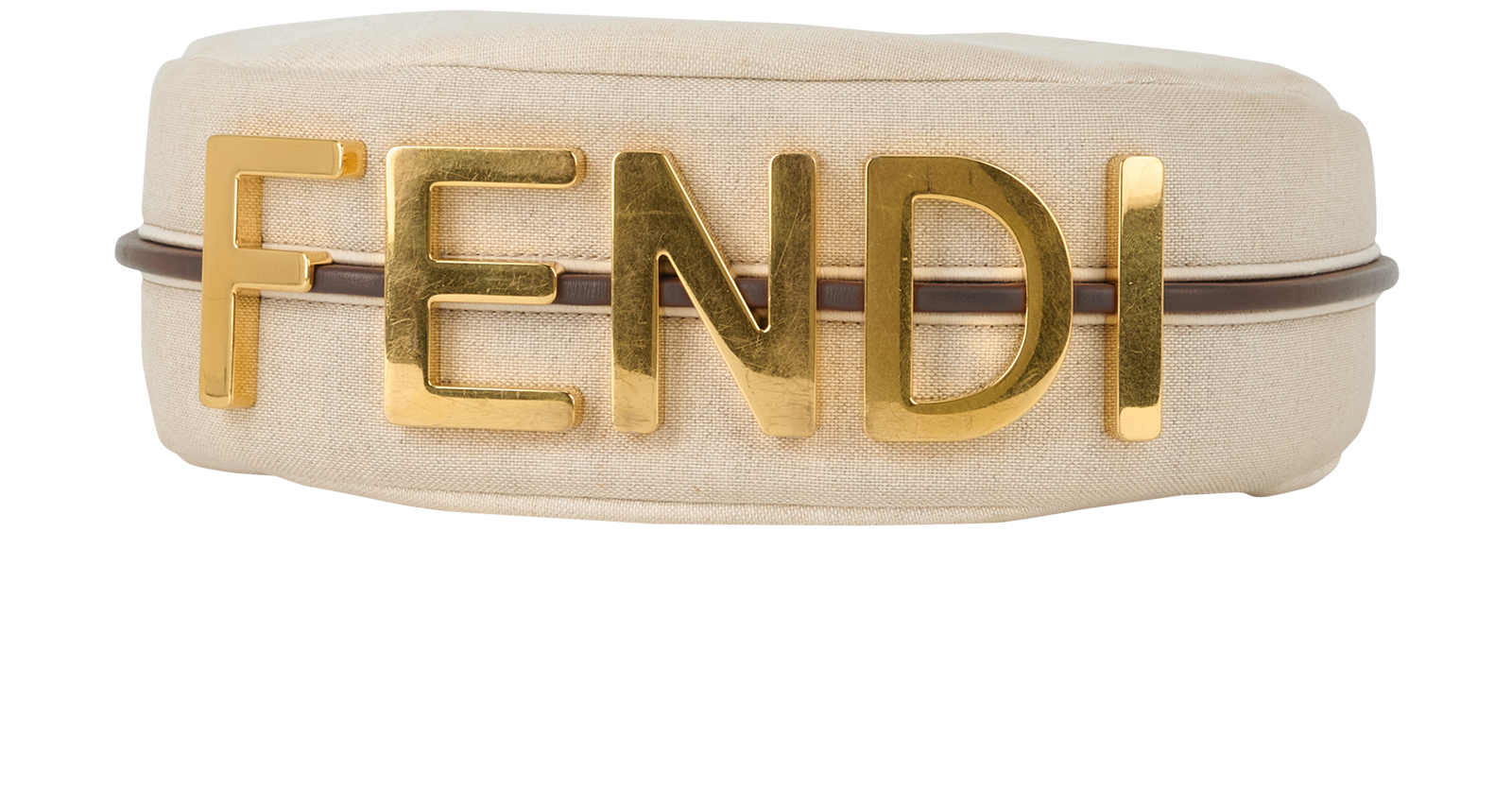 Fendigraphy Small Hobo Bag, &pound;995, Handbags, Beige/Brown, Canvas, Top view